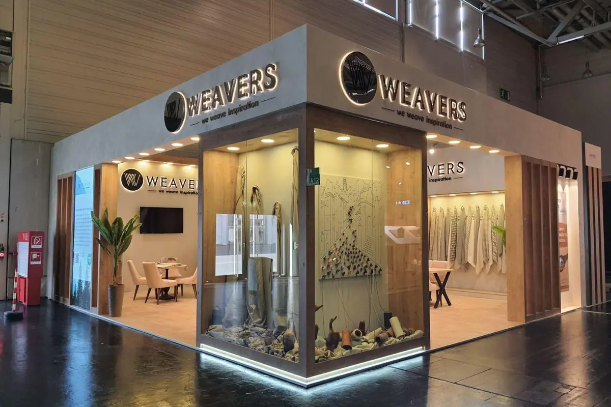 Textile exhibition stand for Weavers