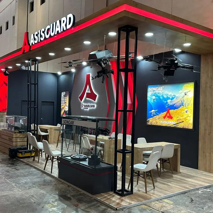 VAV Grup tarafından üretilmiş fuar standı ve ziyaretçi alanı